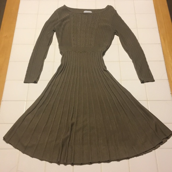 Calvin Klein Knit Dress Hunter Green - Picture 1 of 4
